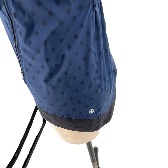 Lululemon Gather‎ And Sprint Jacket Ghost Dot Deep Navy Black / Black Size 4 - Picture 6 of 10